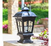 Aioneer Garden Post Light Outdoor Post Lights Waterproof Pillar Lights Aluminum Outdoor Column Lights Antirust Light Fixture Column Lamp For Patio Fence Garage Pavilion Courtyard