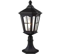 Aioneer Garden Post Light Rainproof Pillar Light Outdoor Wall Column Light Aluminium Die-Casting Glass Pillar Lanterns European Villa Garden Courtyard Post Light Rural Lawn Lands