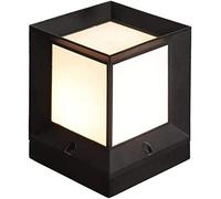 Aioneer Garden Post Light Rural Square Column Post Lights Ip65 Waterproof Fence Lamp Garden Landscape Lawn Lantern Outdoor Table Column Light Villa Door Post Street Patio Entrywa