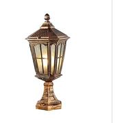 Aioneer Garden Post Light Rural Square Column Post Lights Roman Avenue Column Lights Square Light Pillar Post Lamp For Outdoor Ip65 Rated Waterproof Wall Lamp Portable Pillar La