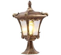 Aioneer Garden Post Light Simple Post Lamp Waterproof Ip65 Outdoor Post Lights Barrier Lawn Light Villa Balcony Patio Pillar Lamp European Glass Aluminium Pole Lantern Floor Ligh
