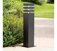 Aioneer Garden Post Light Simplicity Waterproof Garden Post Bollard Light High Pole Lamp Rainproof Outdoor Column Lamp Pillar Lantern Square Aluminum Metal Driveway Ground Floor