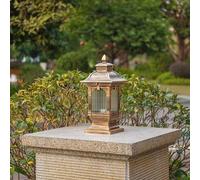 Aioneer Garden Post Light Waterproof Post Lamp Led Chinese Outdoor Pillar Light Villa Gate Fence Garden Porch and Backyard Column Lamp Home Lawn Backyard Driveway Patio Deck Stre
