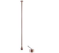 Aioneer Grifo de Techo Creativo con Forma de Gota de Agua, Totalmente de Cobre Dorado, Grifo Vertical para Lavabo, Grifo Empotrado con Sensor, un Solo Color: Rosa.