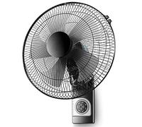 Aioneer Household Wall Mount Electric Fans,Swing Wall Fan with Remote Control and Timing Function, Adjustable Tilt 3 Speed Settings Silent Fan for Home Office Garage Shop,Black