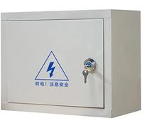Aioneer Ip66 Waterproof Junction Box - Cold Rolled Steel Electrical Enclosure For Indoor/Outdoor Use, Dustproof with Lock & Mounting Plate-A Color-500 * 400 * 180mm