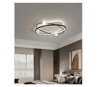 Aioneer Island Lights, Lamp Compatible with Bedrooms Living Rooms Led Interior Decoration Compatible with Home House Light Fixtures Compatible with Celling Decorative Led Ceiling-Noir-55x55x6.5cm