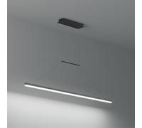 Aioneer Island Lights, Modern Led Long Pendant Lights Linear Ceiling Hanging Lamp Compatible with Dining Living Room Bedroom Kitchen Chandelier Lighting-L90cm-black-Warm Light