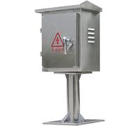 Aioneer Junction Box, Outdoor Floor Mounted Electrical Junction Box, Ip67 Rainproof Electrical Project Enclosure Stainless Steel Distribution Box-L50*w20*h40cm Height 30cm