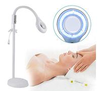 Aioneer Led 5X Magnifying Glass Floor Lamp - Magnifier with Light For Reading,Tasks,Crafts,Skincare Beauty Cosmetic Makeup Manicure Tattoo Salon SPA - Height Adjustable Goosenec