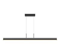 Aioneer Led Dimmable Linear Pendant Lamp Kitchen Island Linear Pendent Lamp Minimalist Dining Room Metal Wood Decor Suspended Chandelier Modern Long Strip Indoor Lighting Fixture-One Color-B
