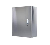 Aioneer Lockable Stainless Steel Electrical Enclosure Box - Waterproof, Dustproof Junction Box For Indoor/Outdoor Use, Includes Mounting Base Plate-15.7x12x8in/40x30x20cm