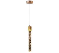 Aioneer Luxury Crystal Pendant Lighting Fixture For Living Room and Bedroom Modern 3W Pendant Lamp For Home Decor Bedside Hanging Light Ceiling Chandelier Compatible with Various-1-light