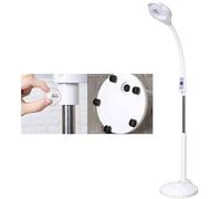 Aioneer Magnifying Floor Lamp Beauty Salon Cold Light Shadowless Floor Lamp Beauty Lamp Magnifying Glass Tattoo Lamp 34W Adjustment-Free One-Button Switch