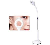 Aioneer Magnifying Floor Lamp Led Beauty Salon Cold Light Beauty Lamp Shadowless Floor Magnifying Glass 34W One-Button Switch with Pulley Multi-Function Magnifying Floor Lamp