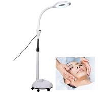 Aioneer Magnifying Glass,Magnifier 8X Magnifier Lamp Floor Standing, Magnifying Light Adjustable Wheels For Skincare Beauty Nail Manicure Tattoo Salon and Home Use