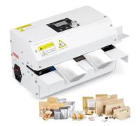 Aioneer Máquina Selladora Térmica, Selladora Comercial De Bolsas De Plástico De 300 W, Máquina Automática De Sellado Térmico De Bolsas De Plástico para Alimentos para Pequeños Co