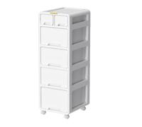 Aioneer Mobile File Cabinet On Wheels - Under Desk Storage Drawer, Assembled Plastic Nizer For Home Office, 3-Drawer Rolling File Cart, Space-Saving Solution.-5th Floor-Higher