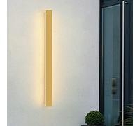 Aioneer Modern Gold Outdoor Wall Sconce Light Fixture with Long Linear Design For Garage and Front Door 3000K/6000K-Warm Light-60cm