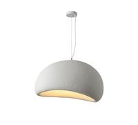 Aioneer Modern Japanese WABI Sabi Style Pendant Light Fixture Handmade White Classic Lamp For Kitchen Island Adjustable Height Creative Suspension Lighting-50cm