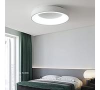 Aioneer Modern Nordic Led Dimmable Ceiling Light For Living Room Ultra Thin Design Perfect For Low Ceilings Ideal For Offices 15In-White Light-White15in