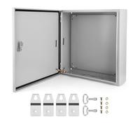 Aioneer Outdoor Electrical Box,Steel Junction Box, 4X Electrical Enclosure Box Ip66 Waterproof & Dustproof, Universal Electrical Project Box with Lock & Mounting Plate-24x24x8in