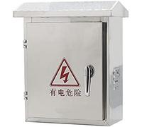 Aioneer Outdoor Electrical Junction Box with Hinged Cover, Metal Wall Mount Distribution Box For DIY Projects, Includes Mounting Plate, L40*W18*H30Cm,Weatherproof-A Color-304:L40*W18*H50CM