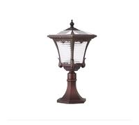 Aioneer Outdoor Pillar Lamp Ip65 Waterproof Solar Pillar Lamp Outdoor Garden Post Cap Lights Column Headlight For Patio Fence Street Lantern Villa Gate Pillar Pathway Lighting To