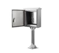 Aioneer Outdoor Waterproof Electrical Enclosure - 47In Pillar Height, Durable 304 Stainless Steel, Ideal For Outdoor Electrical Projects-19.6x15.7x8in/50x40x20cm