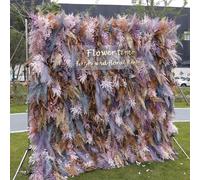 Aioneer Pared De Flores Artificiales De Niebla Hechas A Mano, Grandes Paneles De Fondo De Pared De Flores Artificiales, Fondo De Boda, Pared Floral 3D De Tela para Fiestas, Baby -1m*1m/3.28 * 3.28FT