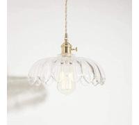 Aioneer Pendant Lighting, All Copper Glass Chandelier, Japanese Retro Balcony Hanging Light, Suitable For Villas, Porches, Hotels-Clear