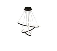 Aioneer Pendant Lighting, Modern Minimalist Decorative Chandelier, Adjustable Hanging Light For Home, Restaurant, Hotel,Balcony-B-Black