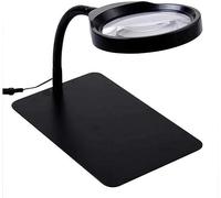 Aioneer Portable Magnifier, 36Led Lighted with Stand, 3X 5X 8X 10X Led Hands Free Lamp For Reading,Magnifier Desk Lamp For Crafts Soldering Sewin Full of Stars