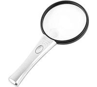 Aioneer Portable Magnifier Dual HD Lens 3X 6X Amplification 2 Led Lamp Handheld Reading Magnifier 90Mm Magnifier Full of Stars