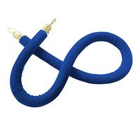 Aioneer Premium Green Velvet Rope Barrier with Hooks, 3M Long Stanchion Cords For Grand Openings, Elegant Queue Posts, Red Carpet Ropes and Stanchions-Blue-2ft/60cm