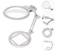 Aioneer Professional 2-In-1 Magnifying Desk Lamp & Handheld with Light, 5.5 Inches, 2X-6X Hands Free Desktop Magnifiers Lens For Reading, Inspection, Exploring, Crafts Full of S