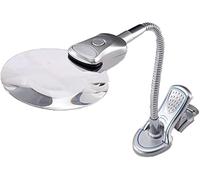 Aioneer Reading Magnifier Desktop Magnifier with Led Light Magnifying Lamp Metal Gooseneck Arm Adjustable Industrial Clamp For Readingofficework Full of Stars