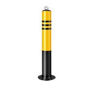 Aioneer Safety Bollard, Barrier Safety Bollard Post, Reflective Parking Security Safety Bollard, with 4 Anchor Bolts, Perfect For Traffic-Sensitive Area Or Garage Street Decor-750 * 76mm/30 * 3in