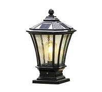 Aioneer Solar Energy Led Post Light Fence Deck Cap Lights Ip65 Waterproof Outdoor Pillar Lamp Lawn Garden Column Headlight For Patio Landscape Street Lantern To Pursue Happiness-28 * 50CM