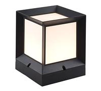 Aioneer Square Outdoor Post Light Waterproof Gate Pillar Lamp Street Table Cap Path Column Headlight Fence Entrance Villa Lantern Exterior Lighting For Landscape Garden To Pursu-15 * 15 * 19cm
