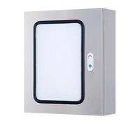 Aioneer Stainless Steel Weatherproof Electrical Distribution Box with Double Doors, Outdoor Enclosure For Circuit Breakers & Network, Secure Mounting Solution