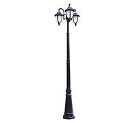 Aioneer Street Lights Lamp Post Outdoor, 260cm Outdoor Triple-Classic Light, Garden Pole Light,Thick Aluminum Lamp Body (A 230cm)