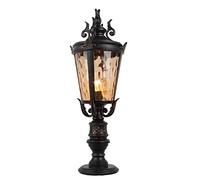 Aioneer Vintage Post Lamp Traditional Outdoor Pillar Lights Waterproof Column Headlight Porch Yard Garden Driveway Lawn Walkway Street Lantern Table Light To Pursue Happiness-28 * 81cm