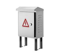 Aioneer Waterproof Stainless Steel Electrical Enclosure with Hinged Lock & Mounting Bracket, Dustproof Junction Box For Outdoor Use-19.6x15.7x7in/50x40x18cm