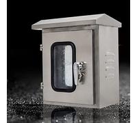 Aioneer Waterproof Stainless Steel Junction Box - Lockable Outdoor Electrical Enclosure For Indoor/Outdoor Use, Distribution & Instrument Control Cabinet-A Color-50 * 25 * 60cm