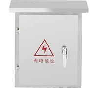 Aioneer Waterproof Stainless Steel Junction Box - Outdoor Wall-Mounted Electrical Enclosure with Hinged Lid & Mounting Plate For Secure Wiring Solutions-A Color-500 * 400 * 170mm