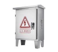 Aioneer Weatherproof Outdoor Electrical Junction Box - Wall Mounted Metal Enclosure For Universal Electric Equipment with Mounting Plates - Durable Distribution Protect-400x300x250mm