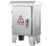 Aioneer Weatherproof Stainless Steel Electrical Enclosure Box - Lockable Distribution Cabinet, Rustproof Floor Standing Breaker Box, Secure Junction Box with Mounting P-50×25×60cm