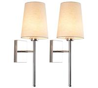 Aioneer Wireless Remote Control Wall Sconces Set of 2 Dimmable Battery Powered Lights with Dual Yellow and White Color Temperature Rechargeable Led Wall Lamps For Bedroom Living