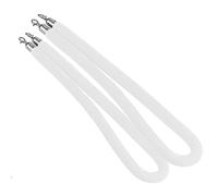 Aioneer Yellow 1.5M/59 Velvet Rope Barrier, Stanchion Rope For Crowd Control, Ideal For Events, Red Carpet, and Themed Parties - Durable & Stylish Design-White-1M/39Inch/3.3Ft